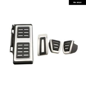 車用ペダルカバー シュコダ カロク 2017 - 21 ガスペダルカバー ブレーキペダル LHD フットレスト パッド アクセサリー - MT With Rest