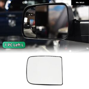 運転席 助手席ミラー ダッジ ラム 1500 2500 3500 4500 5500 2010-2020 サイドヒーター付きウィングミラー ガラスレンズ 右 左 - 1pc Left - Big