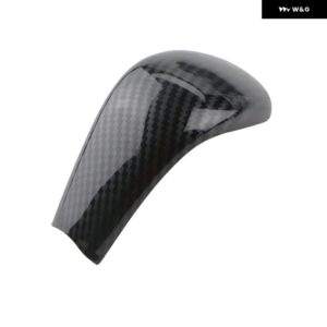 車用ギアヘッド シフト ノブカバー ハンドボール トリム ステッカー 日産 エクストレイル T32 ローグ キャシュカイ J11 ムラーノ AT 2014 - 2018 - carbon fibre black