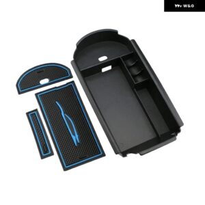 車用 アームレスト 収納 ボックス センター コンソール オーガナイザー 収納 整理 収納 ホルダー トレイ トヨタ CHR C-HR 2016-2020 アクセサリー - blue