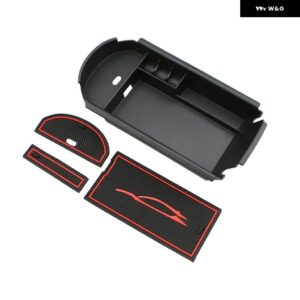 車用 アームレスト 収納 ボックス センター コンソール オーガナイザー 収納 整理 収納 ホルダー トレイ トヨタ CHR C-HR 2016-2020 アクセサリー - red