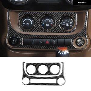 車内アクセサリー ジープ ラングラー JK 2011 2012 2016 2014 - 16 ブラック カーボン 装飾 ステッカー - Type 13