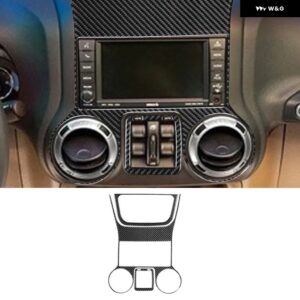 車内アクセサリー ジープ ラングラー JK 2011 2012 2016 2014 - 16 ブラック カーボン 装飾 ステッカー - type 15