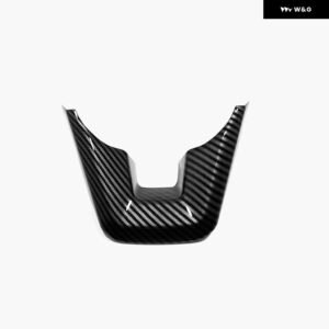 車用 ステアリングホイール カバー トリム ステッカー トヨタ ランドクルーザー 300 LC300 2021 - 23 シルバー/カーボンアクセサリー - Carbon Fiber-1pcs