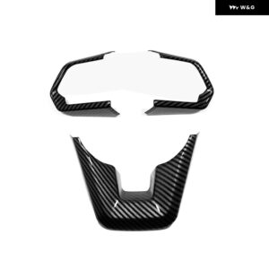 車用 ステアリングホイール カバー トリム ステッカー トヨタ ランドクルーザー 300 LC300 2021 - 23 シルバー/カーボンアクセサリー - Carbon Fiber-2pcs