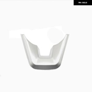 車用 ステアリングホイール カバー トリム ステッカー トヨタ ランドクルーザー 300 LC300 2021 - 23 シルバー/カーボンアクセサリー - Silver -1PCS