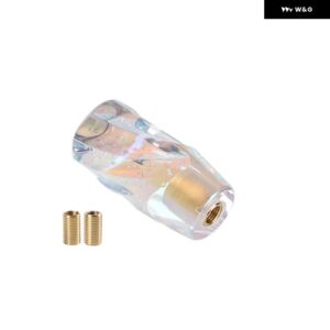 車内アクセサリー 10/15/20CM 汎用 ギア シフト ノブ スティックヘッド シフター レバー ハンドル マニュアル カラフルクリスタルバブル - 10cm