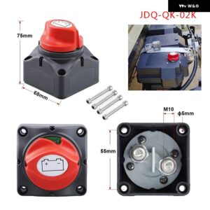 自動バッテリー切断スイッチ 12V 24V マリン 200A 300A デュアルバッテリーマススイッチ 2 3ポジションカットオフスイッチ 車 ボート - JDQ-QK-02