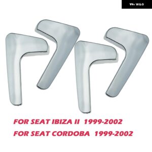車内内装インナー ドアハンドル クローム左/右SEAT IBIZA II SEAT CORDOBA 1999-2002 6K0837113 6K0837114 - LH RH 4PCS