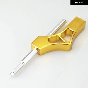 加重車用アルミ シフト ノブ 延長 高さ レバー ギア シフター エクステンダー 汎用 8 10 12 アダプター 付き - Golden