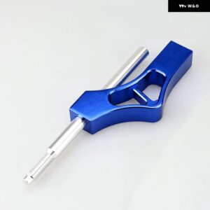 加重車用アルミ シフト ノブ 延長 高さ レバー ギア シフター エクステンダー 汎用 8 10 12 アダプター 付き - blue