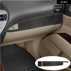 車内 グローブ ボックス ステアリングホイール ボタン ドアハンドル パネル ブラック カーボン トリム ステッカー レクサス RX350 RX450 2010-2012 - type 14