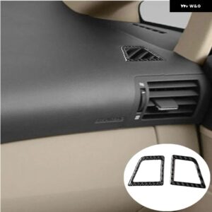 車内 グローブ ボックス ステアリングホイール ボタン ドアハンドル パネル ブラック カーボン トリム ステッカー レクサス RX350 RX450 2010-2012 - Type 1