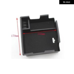 車用センター アームレスト 収納 ボックス コンソール トレイケース パレット 収納 コンテナ フォード エクスプローラー 2011-2020 カーアクセサリー - Black cotton pad