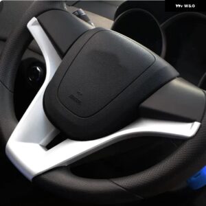 車用 ステアリングホイール トリム カバー クローム ステッカー シボレー クルーズ セダン ハッチバック 2009 - 2014 アクセサリー - Silver