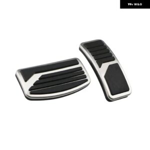 三菱 アウトランダー ASX ランサー 2009 -2018 ステンレス 燃料ブレーキ フットレスト ペダル AT MT カーアクセサリー - AT