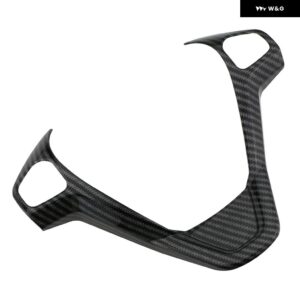 車 ステアリングホイール パネル 装飾 カバー トリム ステッカー フォード フィエスタMK7 2009 - 2017エコスポーツ2012-2017 - Style C