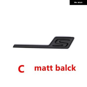 車リア トランク 文字 ステッカー A45 A35 C43 C63 E63 S63 CLS63 CLS53 GLC63 GLS53 GT63 GT S エンブレム - C matt black