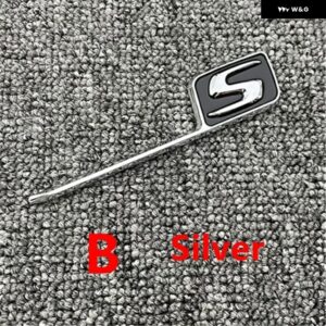 車リア トランク 文字 ステッカー A45 A35 C43 C63 E63 S63 CLS63 CLS53 GLC63 GLS53 GT63 GT S エンブレム - B silver