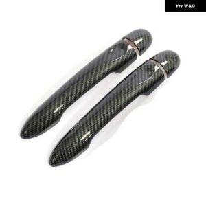 ルノー ZOE Z.E 2012 - 17 カーボン カー ドアハンドル カバー トリム スタイリング アクセサリー - 2Dr no key no button