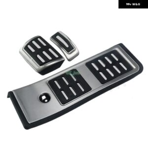 車用ペダル フットレスト ペダルキャップ ペダルキャップカバー アウディ A4 B9 A5 F5 2016 2017-2019 滑り止めペダル パッド 車内装備 - 3PCS