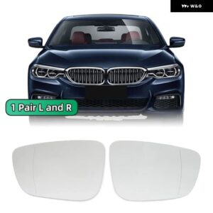 左右ヒーター付き ブラインド スポットハザードウィングリアミラー ガラス BMW 3シリーズ G20 G21 5シリーズ G30 G31 G32 G38 7シリーズ G11 G12 - 1 right and 1 Left