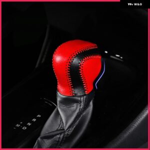 レザーカーギアノブ シフト ノブカバー ギア シフト カラー トヨタ CHR C-HR CHRアクセサリー - red