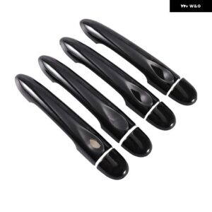 ルノー メガーヌ 3 MK3 III 2008 - 14 2016 光沢ブラック カー ドアハンドル カバー トリム スタイリング アクセサリー - 4Dr no key 1 button