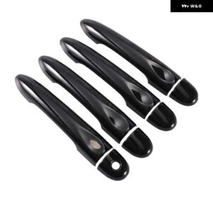 ルノー メガーヌ 3 MK3 III 2008 - 14 2016 光沢ブラック カー ドアハンドル カバー トリム スタイリング アクセサリー - 4Dr 1 key 1 button