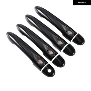 ルノー メガーヌ 3 MK3 III 2008 - 14 2016 光沢ブラック カー ドアハンドル カバー トリム スタイリング アクセサリー - 4Dr 1 key 4 buttons