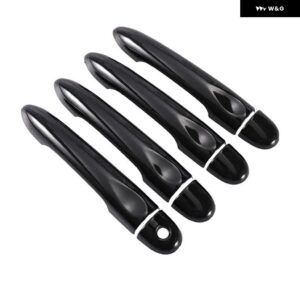 ルノー メガーヌ 3 MK3 III 2008 - 14 2016 光沢ブラック カー ドアハンドル カバー トリム スタイリング アクセサリー - 4Dr 1 key no button