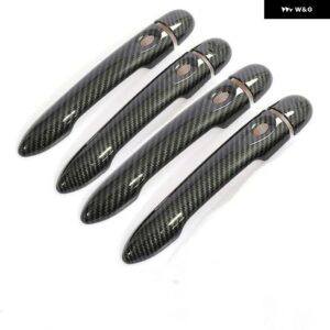 ルノー メガーヌ 3 MK3 III 2008 - 14 2016 カーボン カー ドアハンドル カバー トリム スタイリング アクセサリー - 4Dr no key 4 buttons