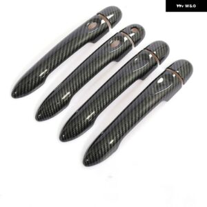 ルノー メガーヌ 3 MK3 III 2008 - 14 2016 カーボン カー ドアハンドル カバー トリム スタイリング アクセサリー - 4Dr 1 key 2 buttons