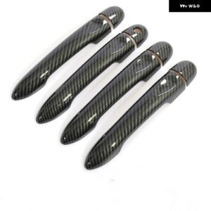 ルノー メガーヌ 3 MK3 III 2008 - 14 2016 カーボン カー ドアハンドル カバー トリム スタイリング アクセサリー - 4Dr 1 key no button