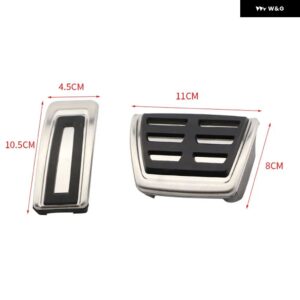 車用ペダル フット燃料 ブレーキ クラッチカバー フォルクスワーゲン VW パサート B8 ゴルフ 7 ティグアン 2017 - 2021 セアト レオン 5F MK3 - AT 2 Pieces