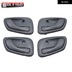 車内 ドアハンドル 左 右 フロント 1999 2002001 - 04 シボレー トラッカー ダークグレー色 - Left Right 4pcs