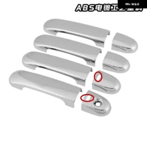 車 スタイリング 2005-2010 日産 ヴァーサ ティーダ ラティオ ABS クローム ドアハンドル ボウル ドアハンドル カバー カバー トリム - 3