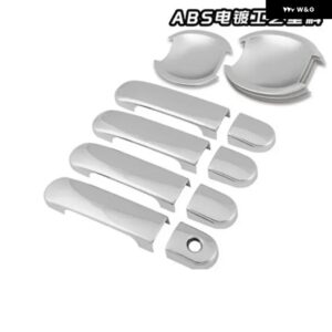 車 スタイリング 2005-2010 日産 ヴァーサ ティーダ ラティオ ABS クローム ドアハンドル ボウル ドアハンドル カバー カバー トリム - 4