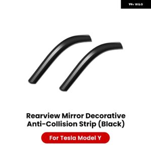 車用バックミラー プロテクター テスラ モデル3 Y ハイランド ジュニパー 2021-2025 ミラー プロテクター 車両 防止ストリップ - MY Black