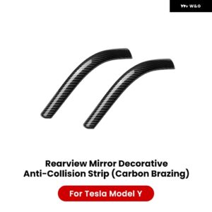 車用バックミラー プロテクター テスラ モデル3 Y ハイランド ジュニパー 2021-2025 ミラー プロテクター 車両 防止ストリップ - MY Carbon Brazing