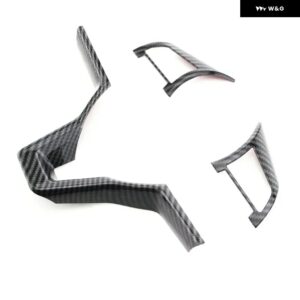 車用 ステアリングホイール パネル カバー トリム 日産 キャシュカイ J11 デュアリス 2 エクストレイル XTRAIL T32 2018-2021 カーアクセサリー - ABS carbon fibre