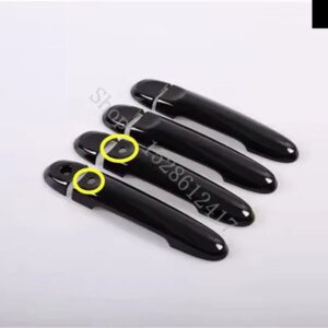 ルノー パルス 2011 - 14~ 2016 光沢ブラック ドアハンドル カバー トリム デコレーション ドアハンドル ボウル ステッカー アクセサリー - Glossy Black7