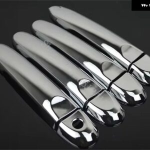 ルノー パルス 2011 - 14~ 2016 光沢ブラック ドアハンドル カバー トリム デコレーション ドアハンドル ボウル ステッカー アクセサリー - silvery2