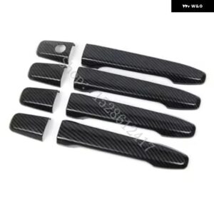 三菱 ランサー ASX 2008 2009 2010~2020 ABS ドアハンドル ボウル ドアハンドル カバー カバー トリム カーアクセサリー - Carbon fiber pattern4