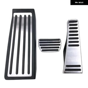 車ペダル ボルボ XC90 2015-2024 ステンレス 車 フットレスト ペダル アクセルブレーキペダル カバー パッド 車ブレーキペダル LHD - 3 PCS