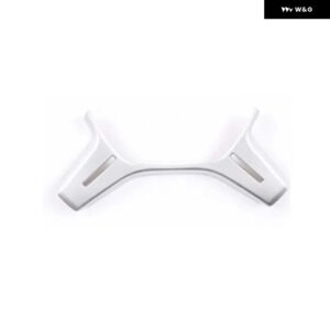 車 ステアリングホイール 装飾 カバー パッチ メルセデスベンツ C E ML GL クラス W204 W212 W463カーアクセサリー - ABS Silver