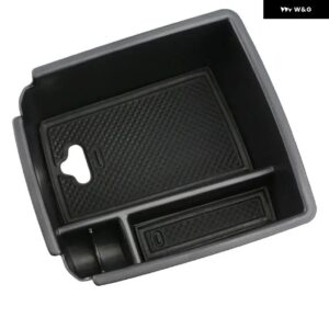 車用 アームレスト 収納 ボックス トレイ コンソール オーガナイザー ホルダー VW TIGUAN MK2 2016 - 2022 カーアクセサリー - Rubber pad