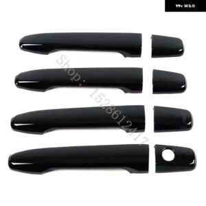 三菱 アウトランダー 2008 2009 2010~2020 ABS ドアハンドル ボウル ドアハンドル カバー カバー トリム カーアクセサリー - Glossy Black