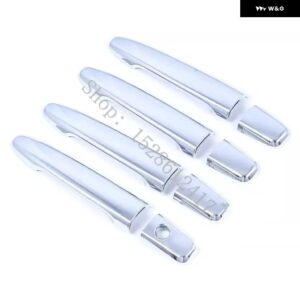 三菱 アウトランダーASX 2008-2022 光沢ブラックカーボン ドアハンドル カバー ステッカー スタイリング アクセサリーオーバーレイ - silvery