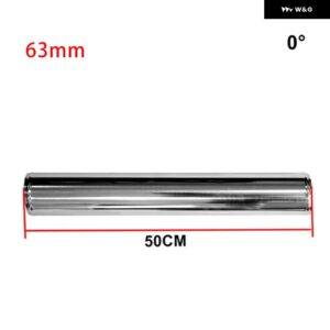 レーシングターボハイフロー アルミチューブ インタークーラーコールドインテーク パイプ 汎用 2.5インチ 63MM 0/45/90/180度 - 63mm(0degrees)